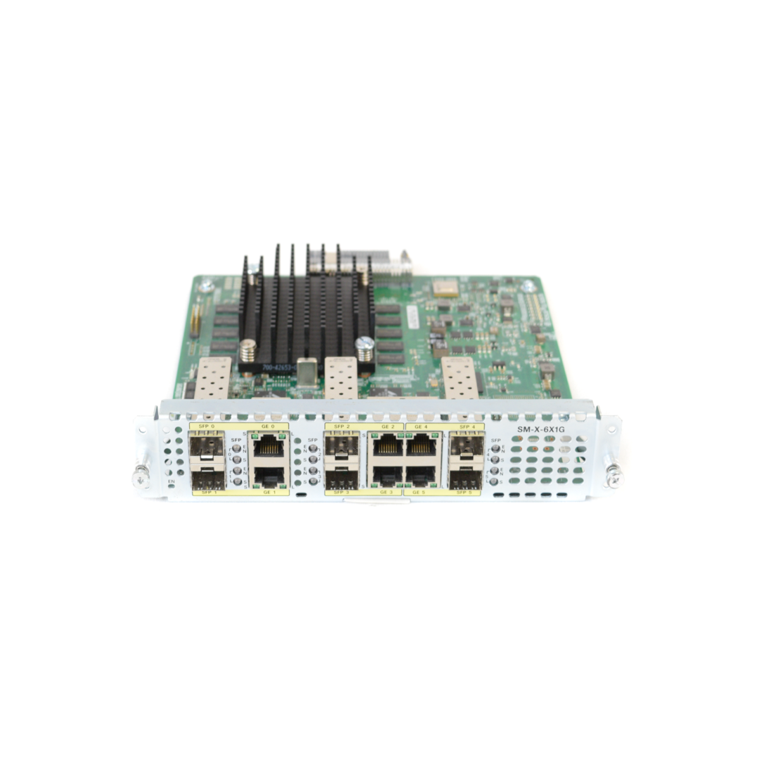 Cisco SM X 6X1G 6 Port SFP Gigabit Ethernet Dual Mode GE SF ISR44