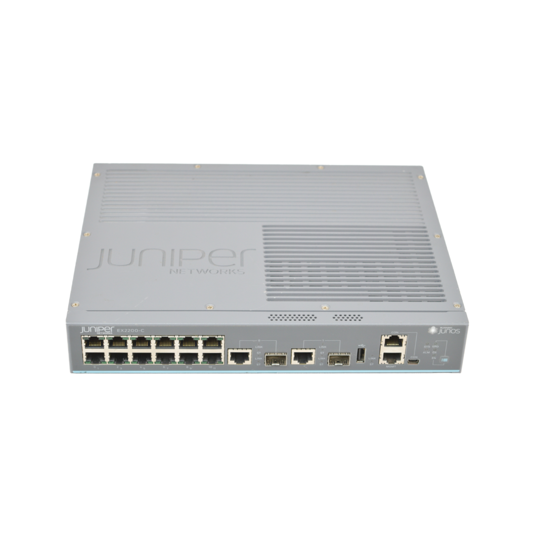 Juniper EX2200C12T2G 12Port 10/100/1000 2x SFP Uplinks Compact