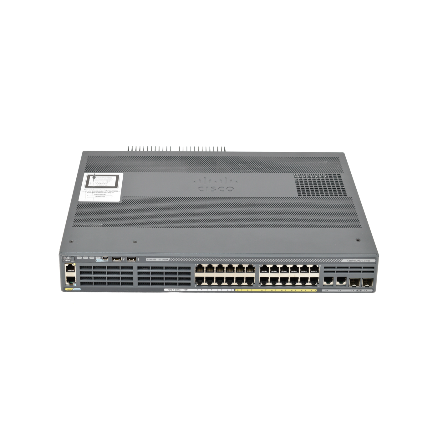 Cisco WS-C2960X-24PSQ-L Switch Front