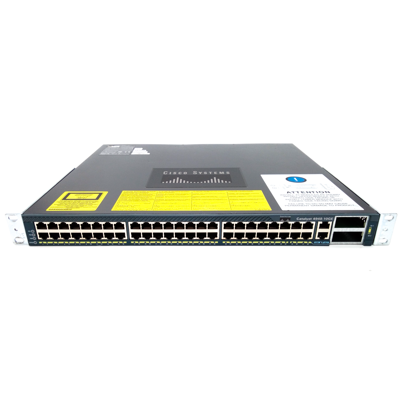 New Open Box Cisco Ws C4948 10ge Catlayst 10ge Switch 2x Pwr C49 300ac