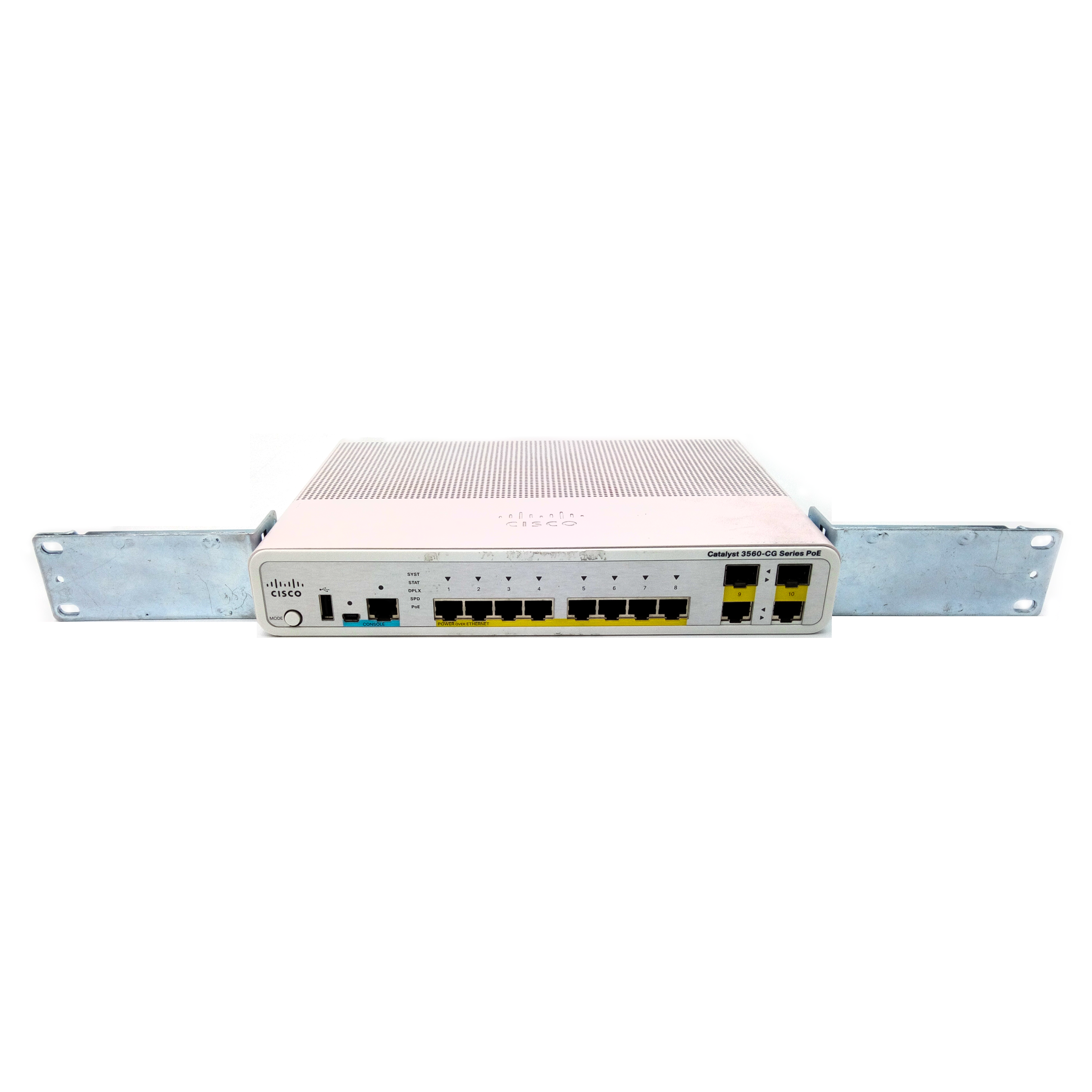 Cisco WS-C3560CG-8PC-S 8 GE PoE 2 x Dual Uplink IP Base 3560C Compact Switch