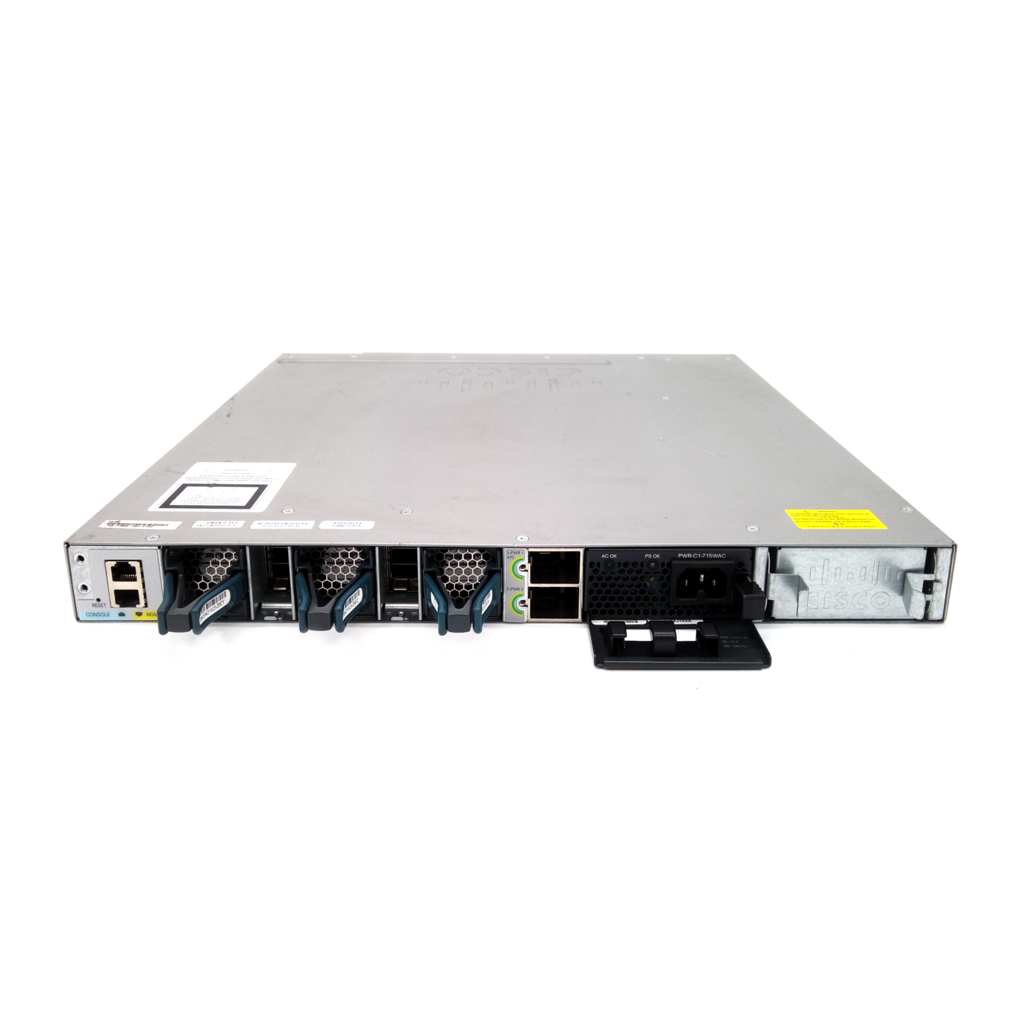 Cisco WS-C3850-48P-E 48-Port GbE PoE+ IP Services Switch 1x PWR-C1 ...