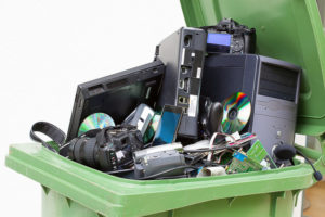 Recycling Container full of E-waste