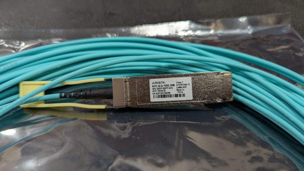 NEW Arista AOC-Q-Q-100G-30M-3